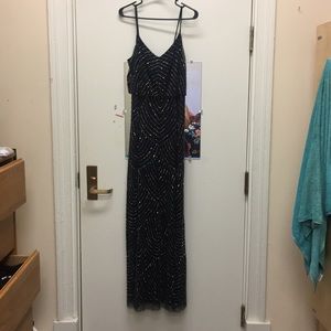 Adrianna Papell Navy Gown